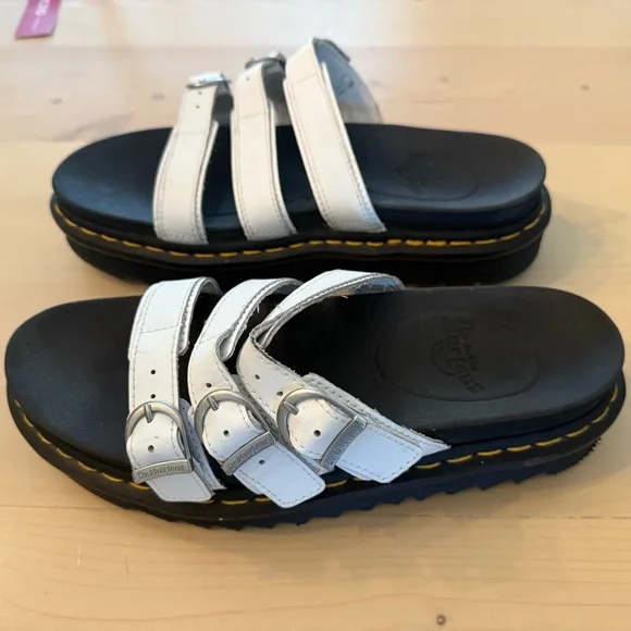 Dr. Martens Women's White and Black Platform Sandals size 9 - Picture 6 of 8